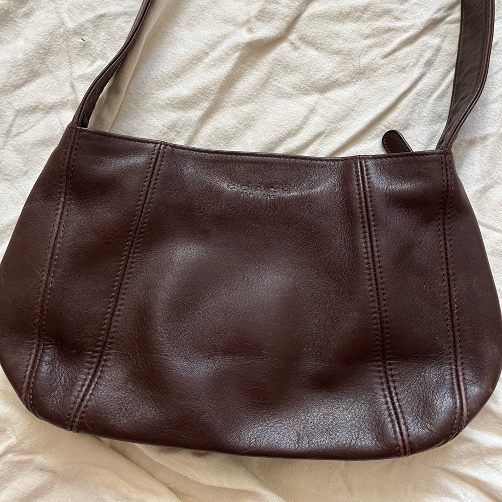SOLD! VINTAGE COACH Brown Leather Bag